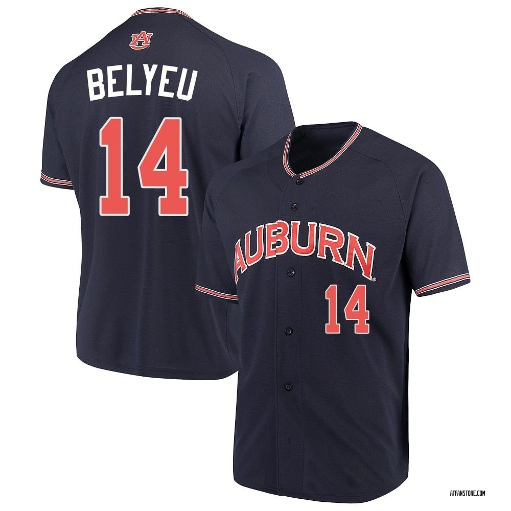 Men's Cade Belyeu Auburn Tigers Replica Performance Baseball Jersey - Navy