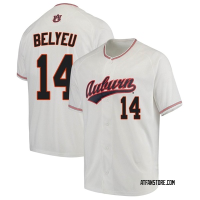 Men's Cade Belyeu Auburn Tigers Replica Performance Baseball Jersey - White