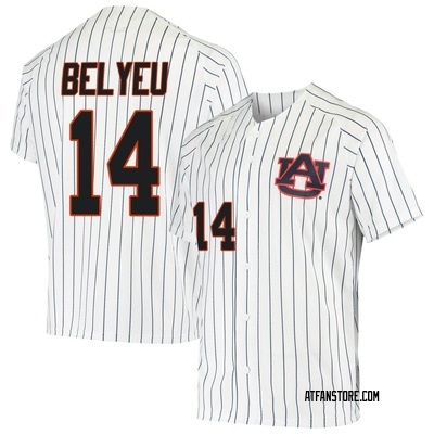Men's Cade Belyeu Auburn Tigers Replica /Navy Performance Baseball Jersey - White